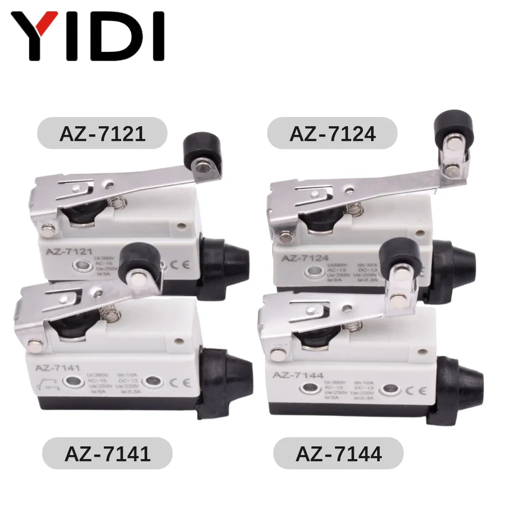 10A 250V AZ Waterproof Microswitch Travel Micro Limit Switch Small Horizontal Roller Lever AZ-7312 AZ-7311 AZ-7121 AZ-7310 TZ