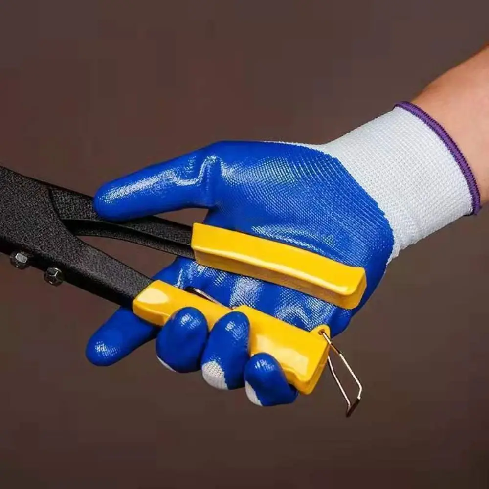 12pairs Nylon Safety Working Gloves Anti-puncture Durable Protective Work Glove Wear-Resistant Flexible Security Work Gloves