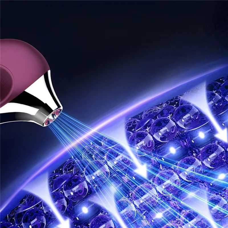 ABUD-Handheld Oxygen Injection Facial Skin Moisturizing Mist Airbrush Portable Mini Oxygen Cylinder Red