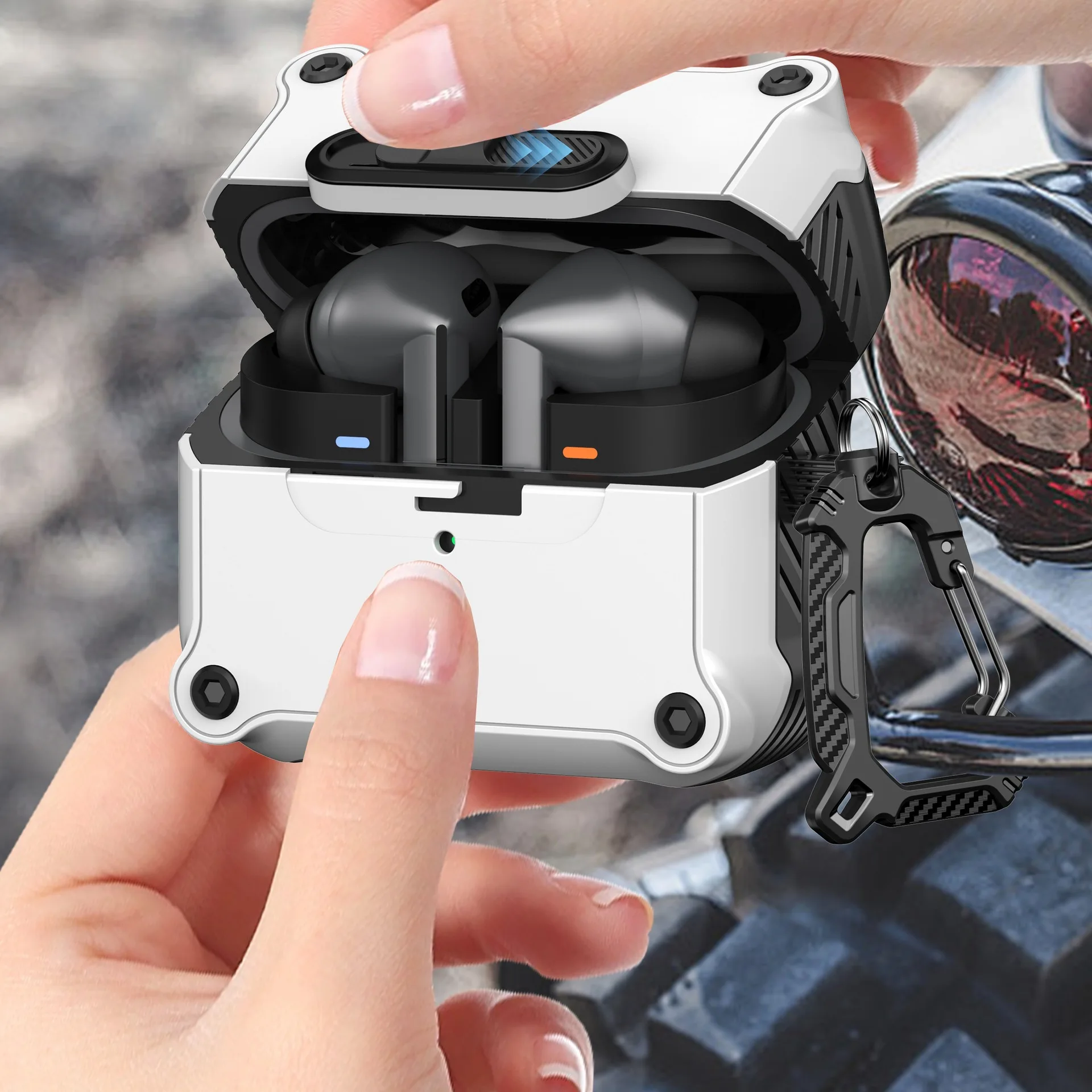 Nueva funda protectora para auriculares con cierre de hebilla, adecuada para Galaxy Buds3 Pro, funda protectora para auriculares, anticaídas.