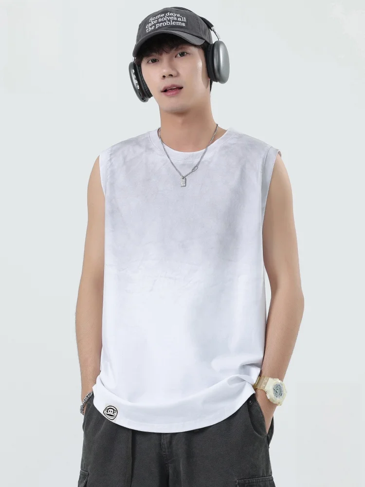 

Мужская летняя легкая дышащая влагоотводящая майка Paul Frank American Style свободного кроя с круглым вырезом