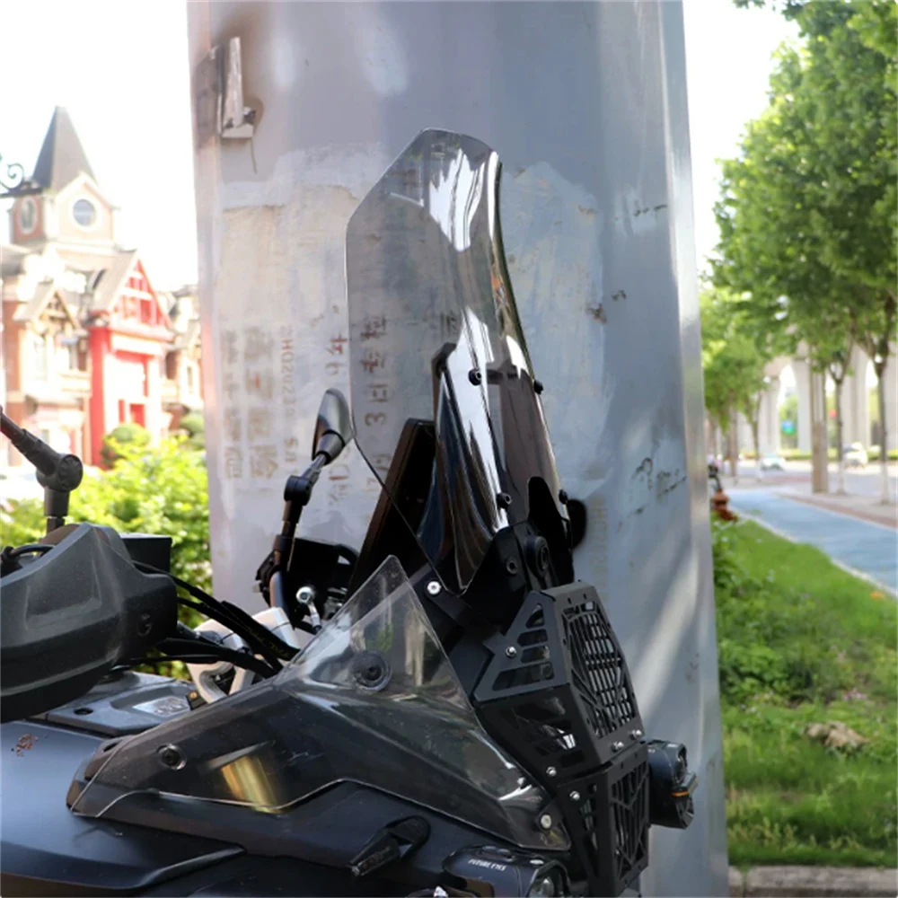 

For VOGE DS800X Rally 800DSX Upgraded windshield with raised/widened front windshield deflector chest guard side windshield