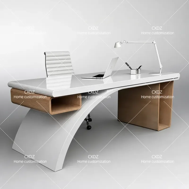 Painted Computer Desk Creative Special Shaped Modern Simple Boss Manager Home Writing Table