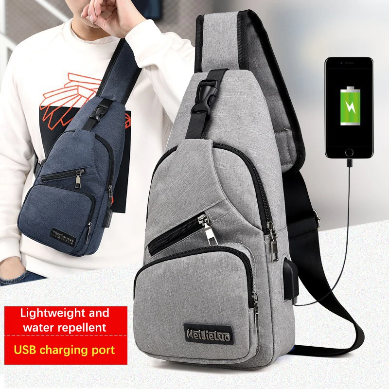 Fashion Casual Crossbody Bag Small Men's Shoulder Bag Men Diagonal Backpack Messenger Phone Bag Boy Fanny Chest Pack New