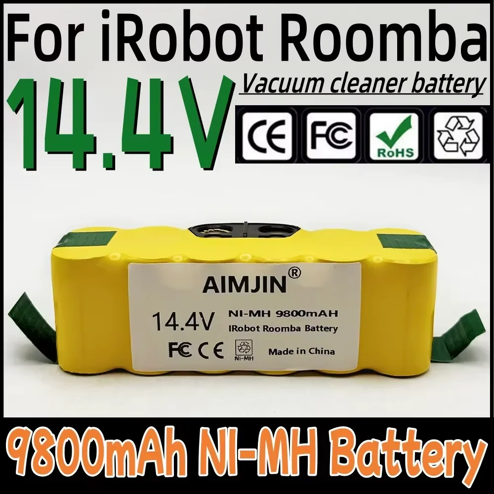 

For IRobot Roomba Vacuum Cleaner Battery 14.4V 9800mAh 500 510 530 570 580 600 650 700 780 790