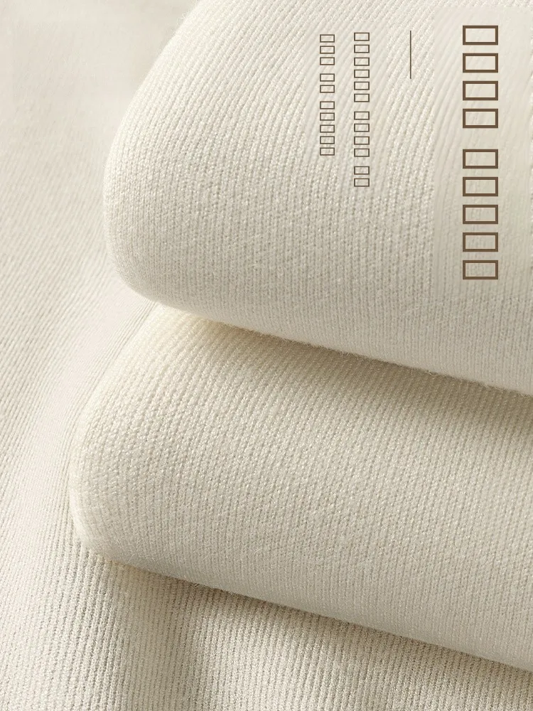 

Warm High Collar Knitted Sweater for Men And Women Winter Inner Wear Comfortable Loose Fit Long Sve Color Korean Sle