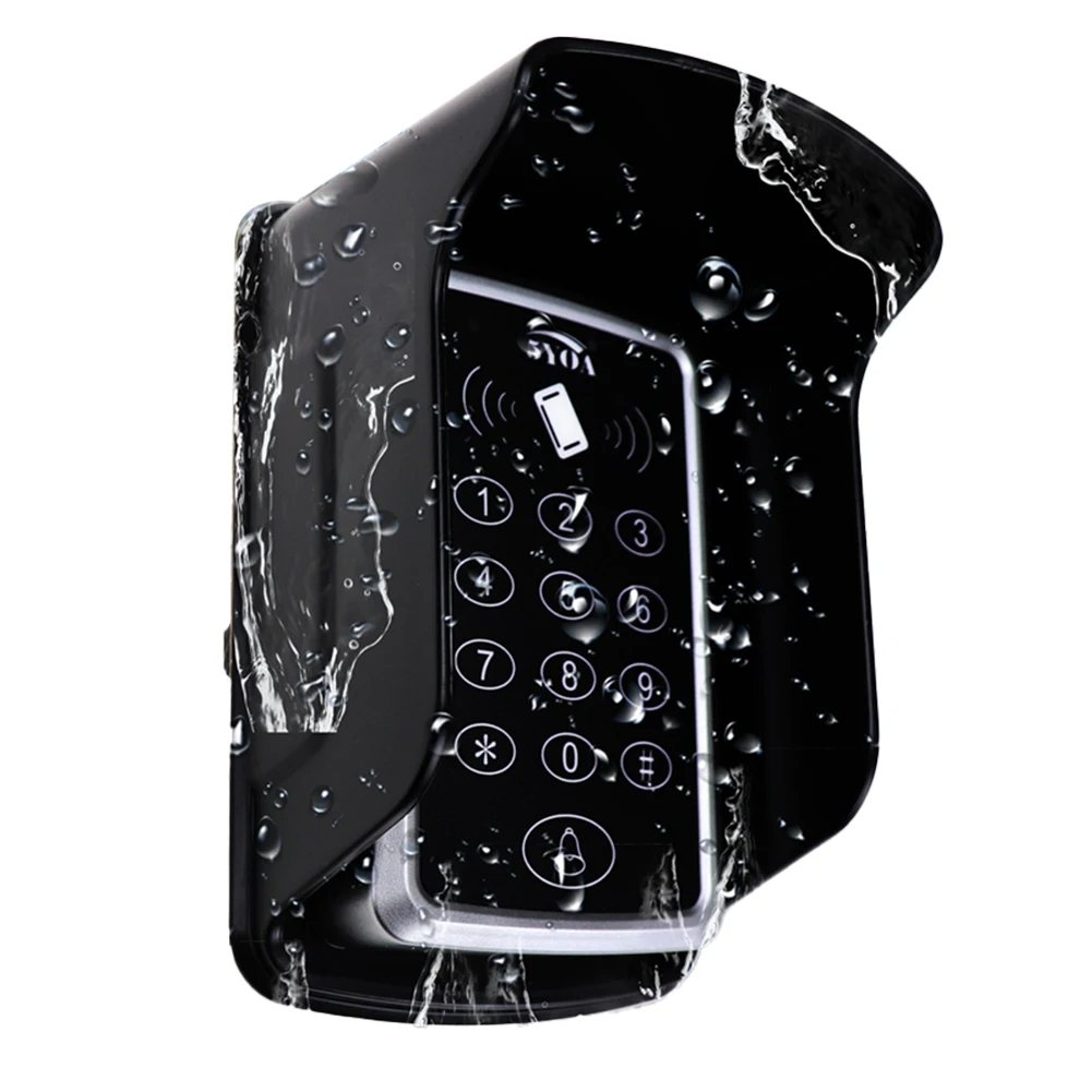 A74U RFID Keypad Keyboard Access Control System Waterproof Cover Outdoor EM4100 TK4100 Keyfobs Door Opener for Lock System