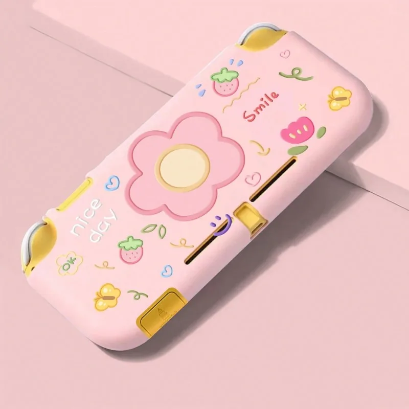 Floral Pattern Anti-fall Case Compatible With Switch Lite