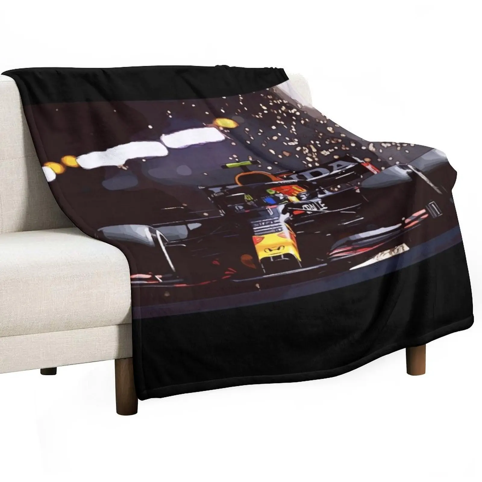 

Max Verstappen Redbull Racing F1 Throw Blanket Summer Designers Blankets For Baby Flannel Fabric Blankets
