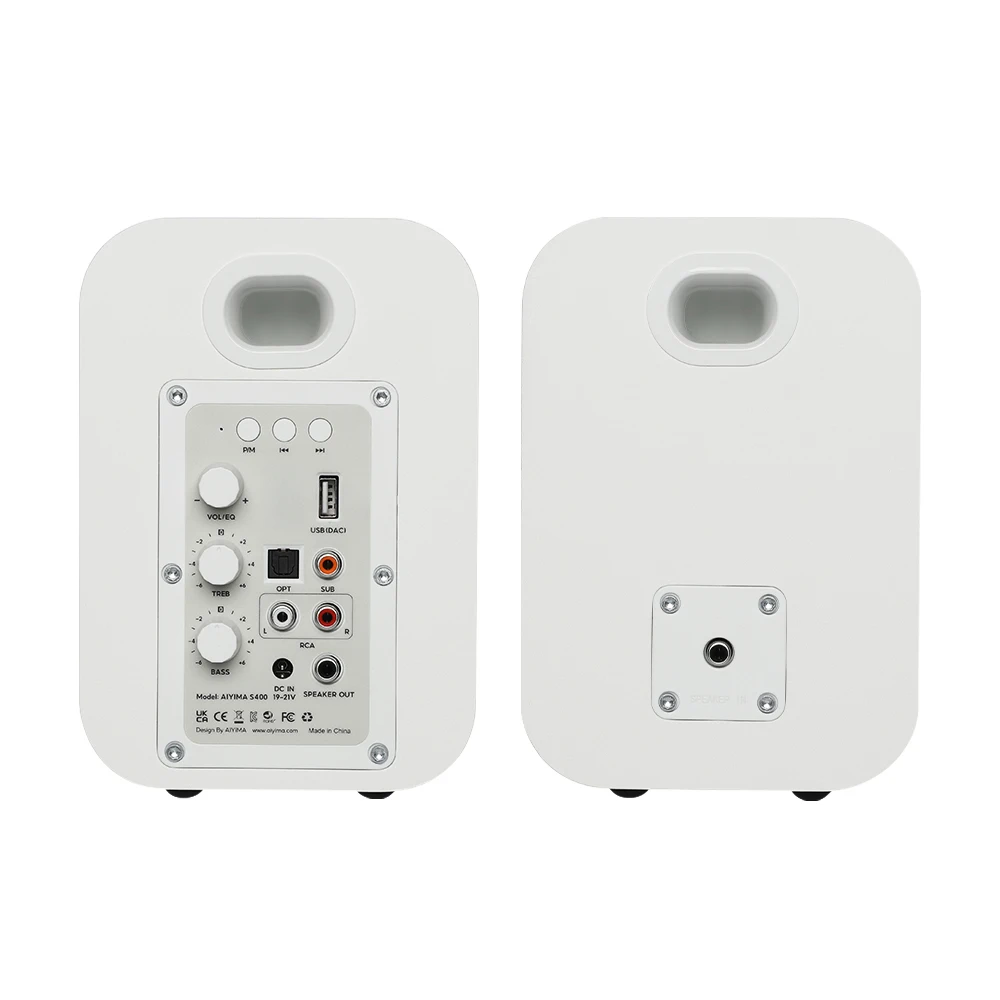 AIYIMA S400 Bluetooth Bookshelf Speakers - HiFi Audio System