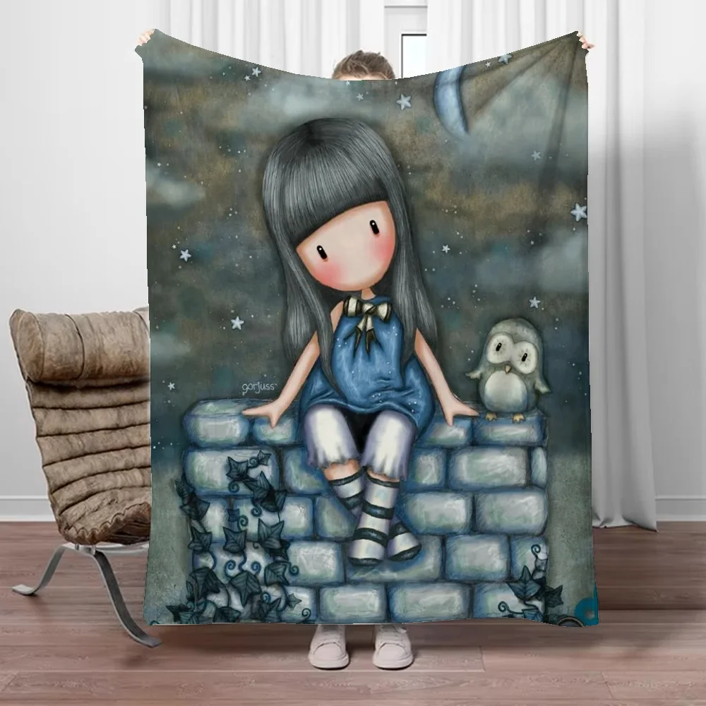 Santoros Gorjuss Thin Wadding Blanket Bed Custom Blankets Characters Cute Throw Blanket for Sofa Luxury Bedding Fluffy Plaid