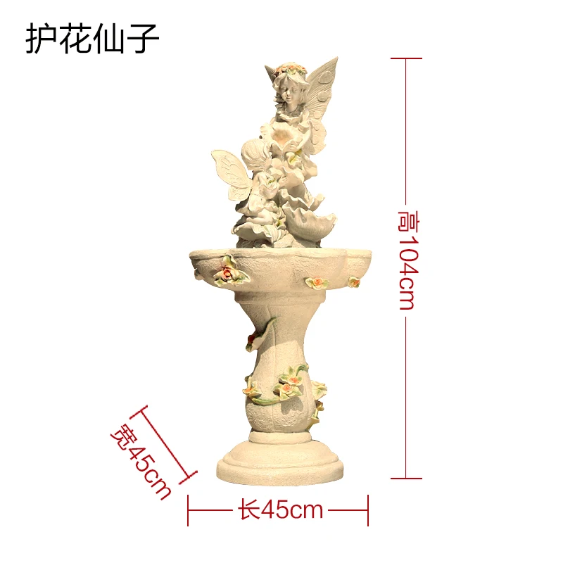 

European Style Villa Garden Courtyard Balcony Decoration Floor Running Water Landscape Furnishing Articles