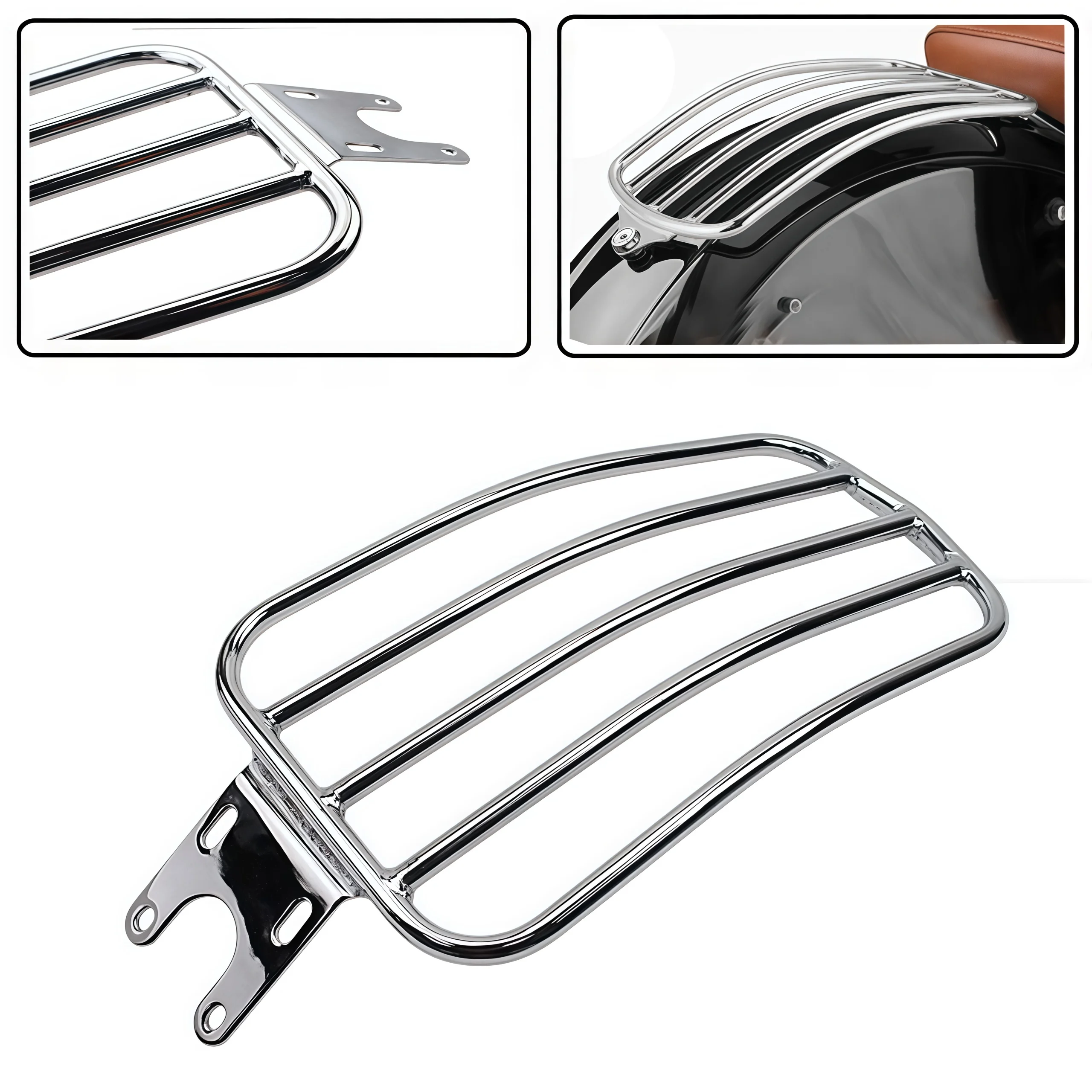 

Для Indian Scout Sixty ABS 100-летие 2015-2023 мотоцикла, багажник на заднее сиденье, стальная опора, детали полки на крыло