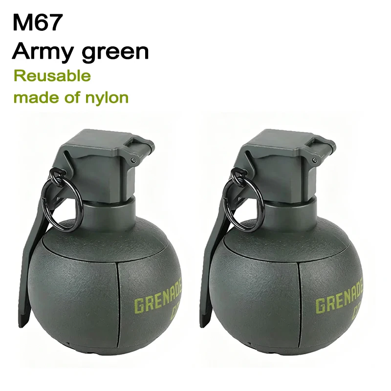 

K14-Nylon Impact Resistant Reusable Grenade Model Multi Styles Outdoor Shooting Game Toy Prop