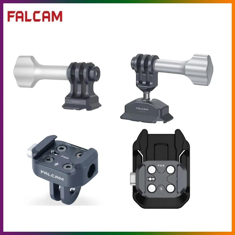 Falcam F22 Action Camera Quick Release System Plate Ball Head Base Series Kit for GoPro 11 10 9 8 7 6 5 4 3 OSMO Action 2 3