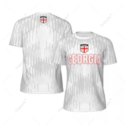 Unisex Georgia Flag 3D Printed Mesh T-shirt Fans For Running Bike Soccer Tennis Football Fitness Sports Tees Exclusive