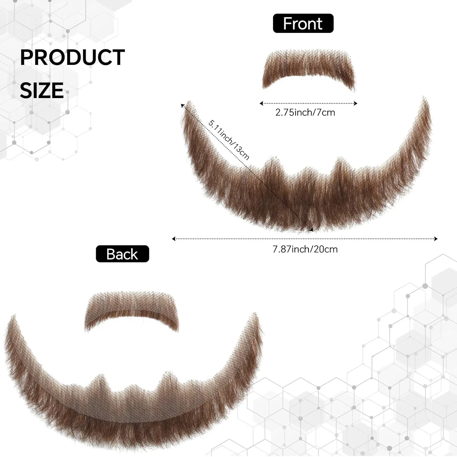 가짜 콧수염 현실적인 수염 인간의 머리카락 전체 손으로 묶인 성인 남성 레이스 보이지 않는 거짓 수염 영화 메이크업 재미 있은 코스프레