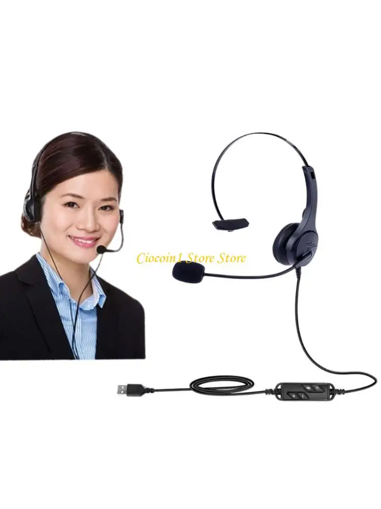 

A3PC USB Headset with Memory Foam Earpads 85% Noise Cancellation Comfort Fit for Long Conference Calls