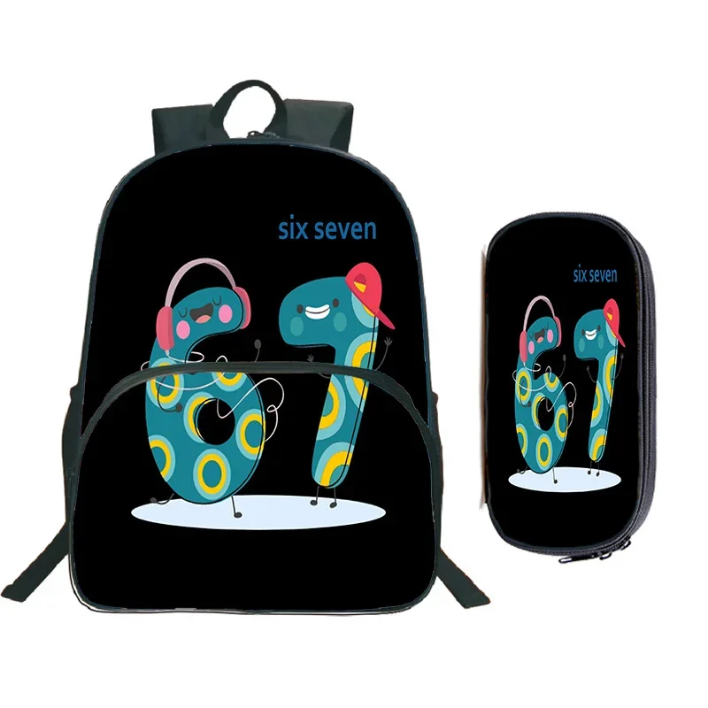 

Горячая распродажа: Набор из 2 рюкзаков с принтом №67 для мальчиков и девочек, 3D мультяшные школьные ранцы для детей (6-7 лет), Mochilas