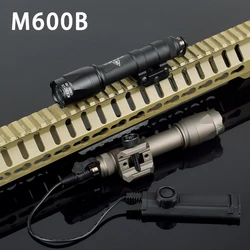 Tactical Surefire Flashlight M600 M600C Scout Light With Pressure Switch Dual Function Hunting Weapon Light 600 Lumen