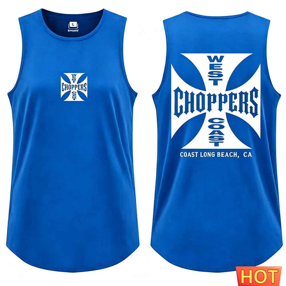 Summer Graphics cross Men's sleeveless T-shirt Harajuku men's t-shirts tank tops breathable Casual men tank top Men y2k clothing