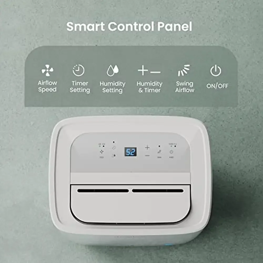 مزيل الرطوبة إنيرجي ستار 120 بنت 6000 مربع. قدم غرف منزلية كبيرة مع لوحة تحكم ذكية لخرطوم الصرف خفيفة الوزن #4