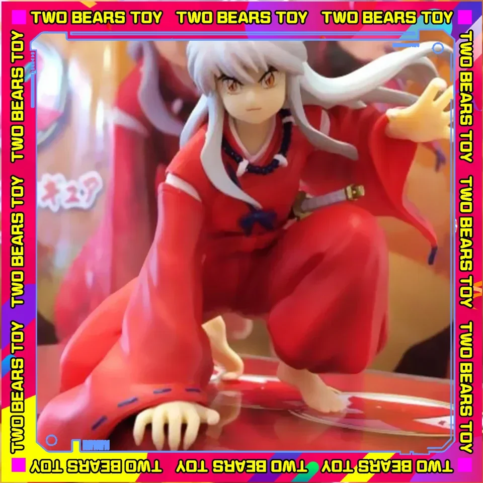 

In stock Original Furyu 13cm InuYasha Anime Noodle Stopper Figure Sengoku Otogi Zoshi Action Figure Collectible Model Doll Toys