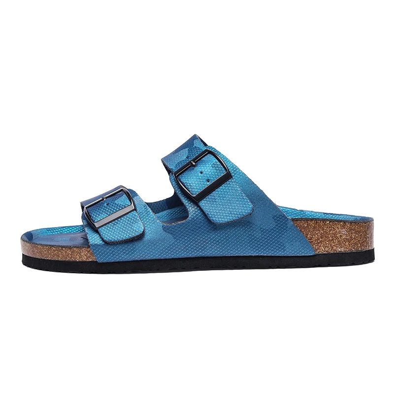 Men Women Casual Slides Sandals Double Buckle Slip On Shoes Microfiber Leather Summer Fashion Big Size 47 48 49