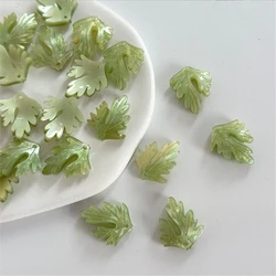 20pcs/lot new acetic acid flower leaves beads acrylic petal charm connectors for diy hair jewelry making accessories material