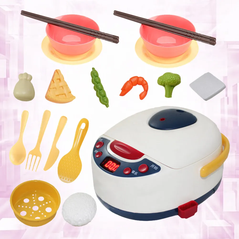 

1Set Imitation Kitchen Playhouse Electric Cooker Steam Cooking Children Simulation Home Appliance Creative Development