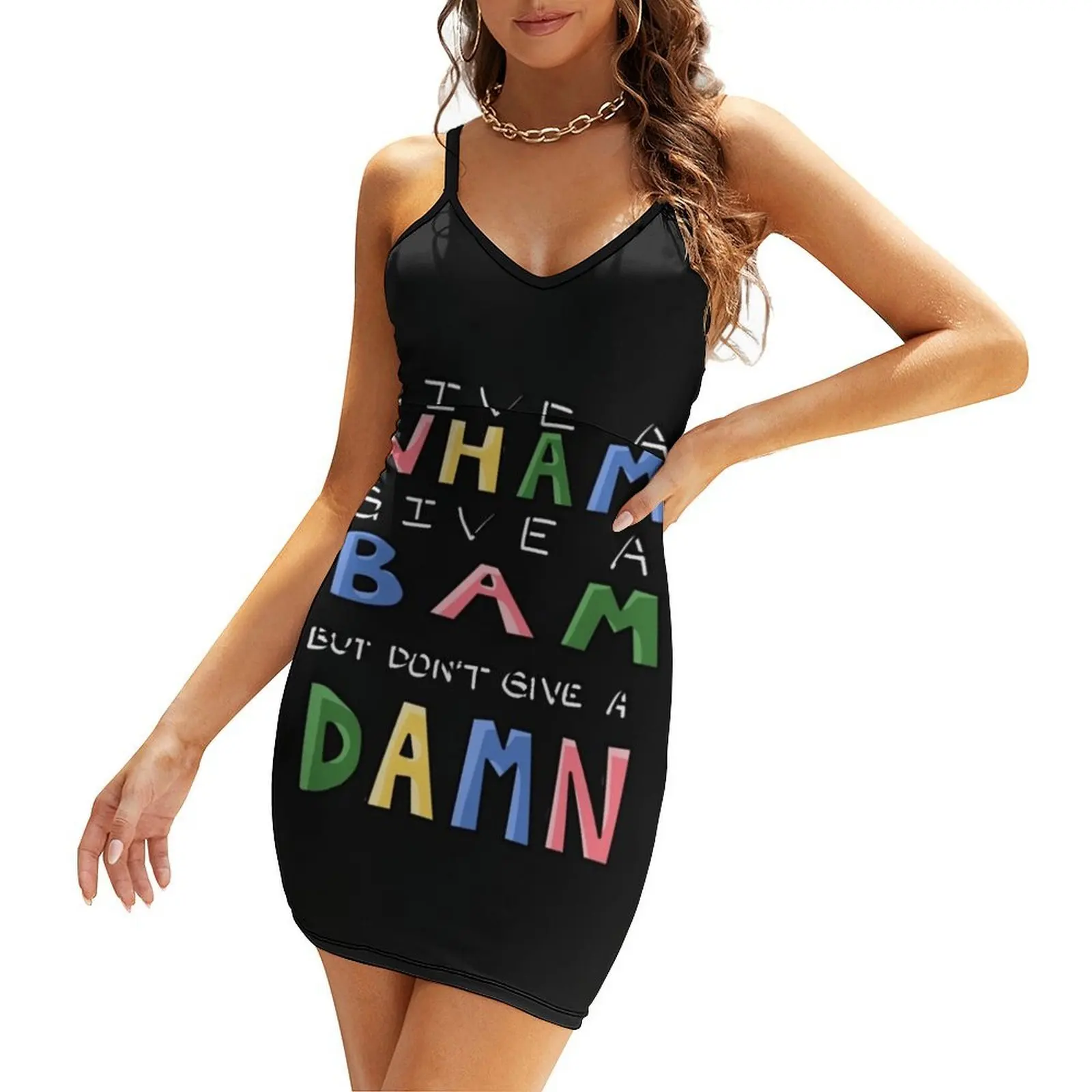 

Wham Rap Classic Sling Dress Evening dresses Beachwear women's evening dresses Dress vintage