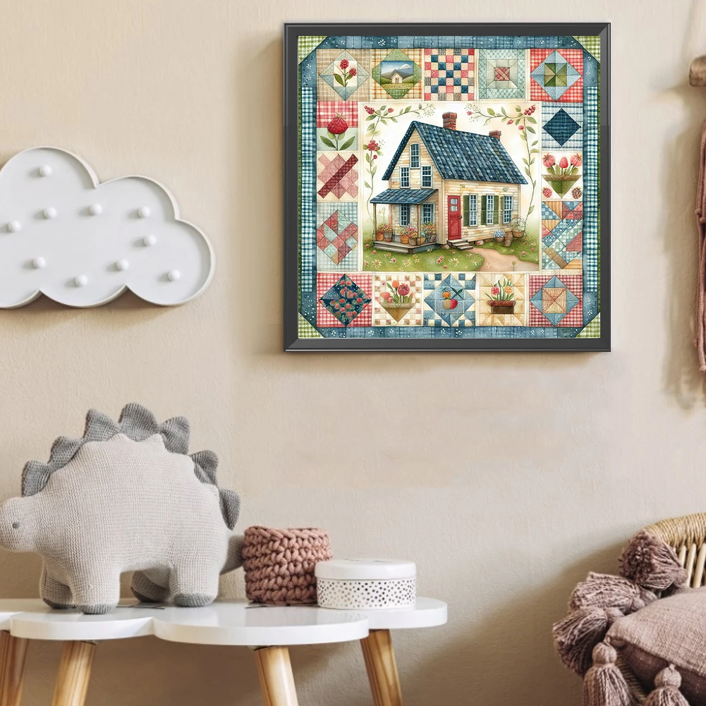 

Набор красок по номерам на холсте DIY масляная художественная пейзажная картина домашний декор 40x40 см