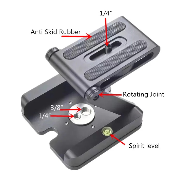 Trípode profesional de Metal plegable tipo Z, soporte para cámara de estudio de fotografía, placa de videocámara Compatible con escritorio