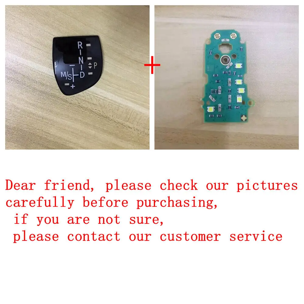 

WXZOS Gear Shift Knob Panel w/LED Circuit Board for BMW Sport 3 4 5 6 7' X3 X4 X5 X6