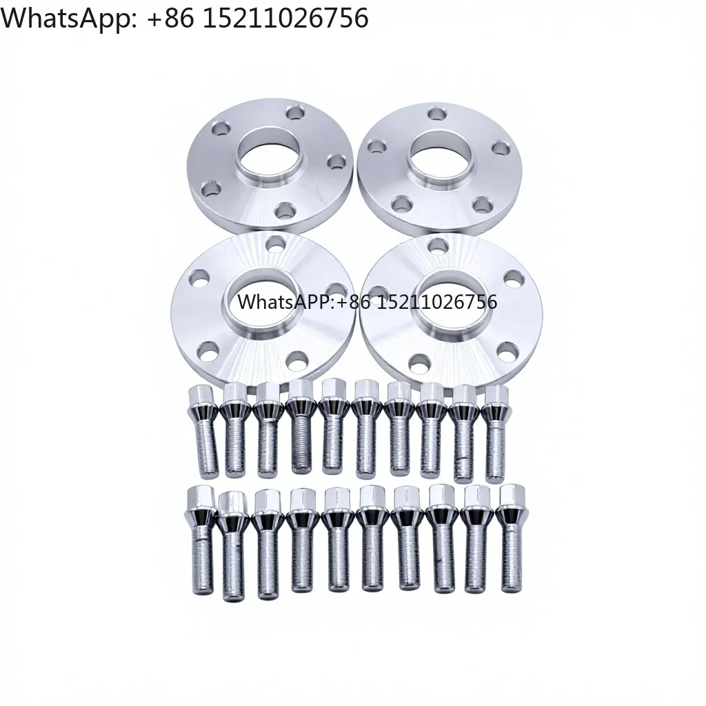 For VW Golf MK7 2 Pair 12mm&15mm 5x112 57.1CB Wheel Spacers 20 Radius Bolts