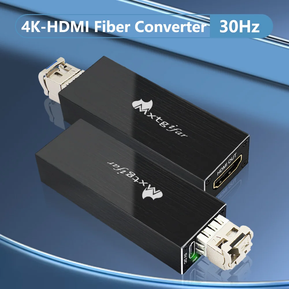 

Mini 4K HDMI Fiber Converter Support 4K*2K@30Hz Resolution with SFP Module 20KM