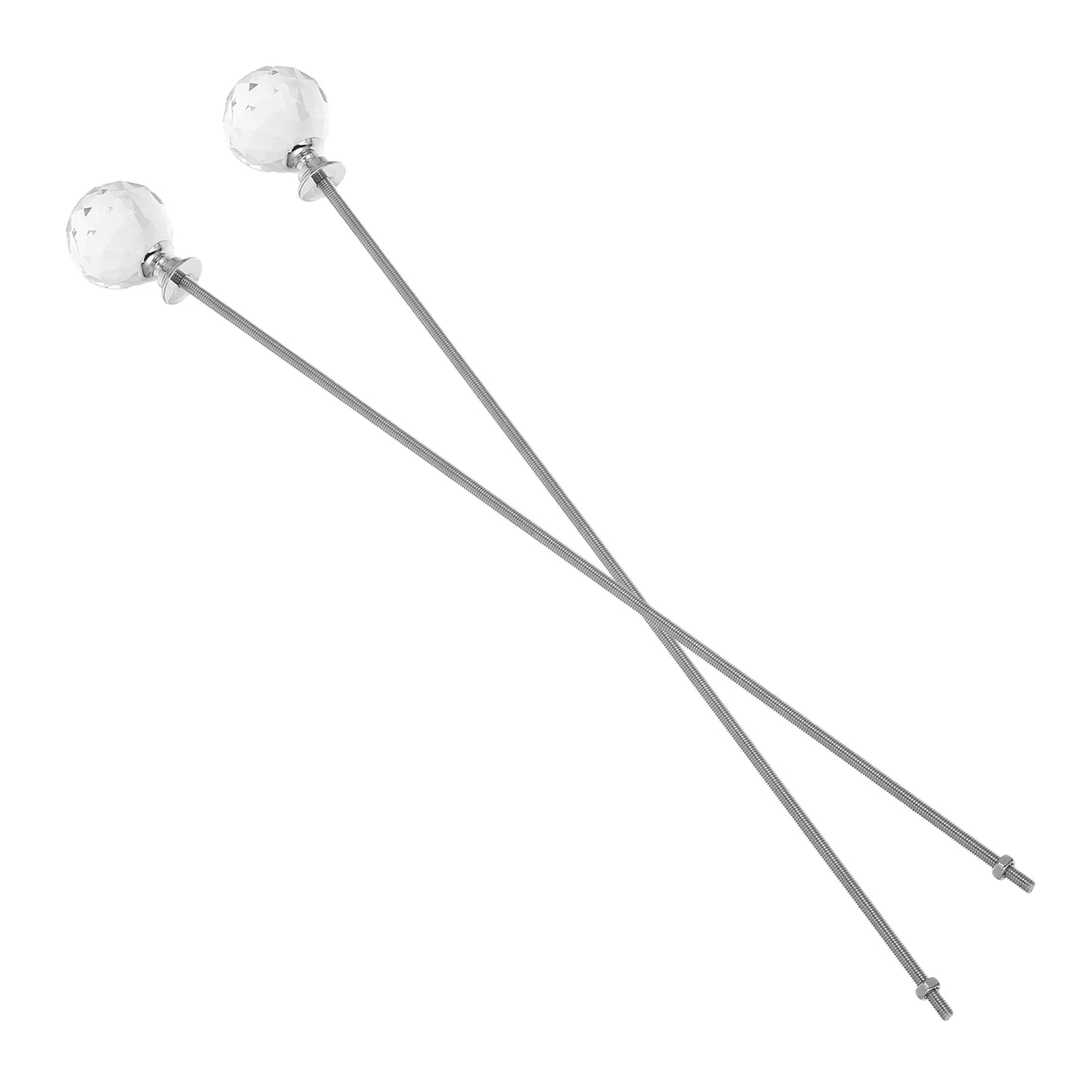 2Pcs Fairy Wand Garden Stakes Metal Crystal Topped Plant Supports Indoor Outdoor Flower Vase Fillers Orchid Stem Holders Garden
