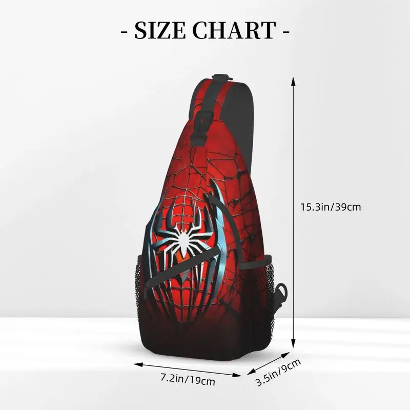 Benutzer definierte Spider Man Sling Brusttasche benutzer definierte Schulter Cross body Rucksack für Männer reisen Tages rucksack