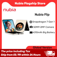 Zte Nubia Flip Smartphone 5g 6.9'' 120Hz Display Snapdragon 7 Gen 1 33W Fast Charging 50Mp Camera Global Version Myos 13 Foldable Phone