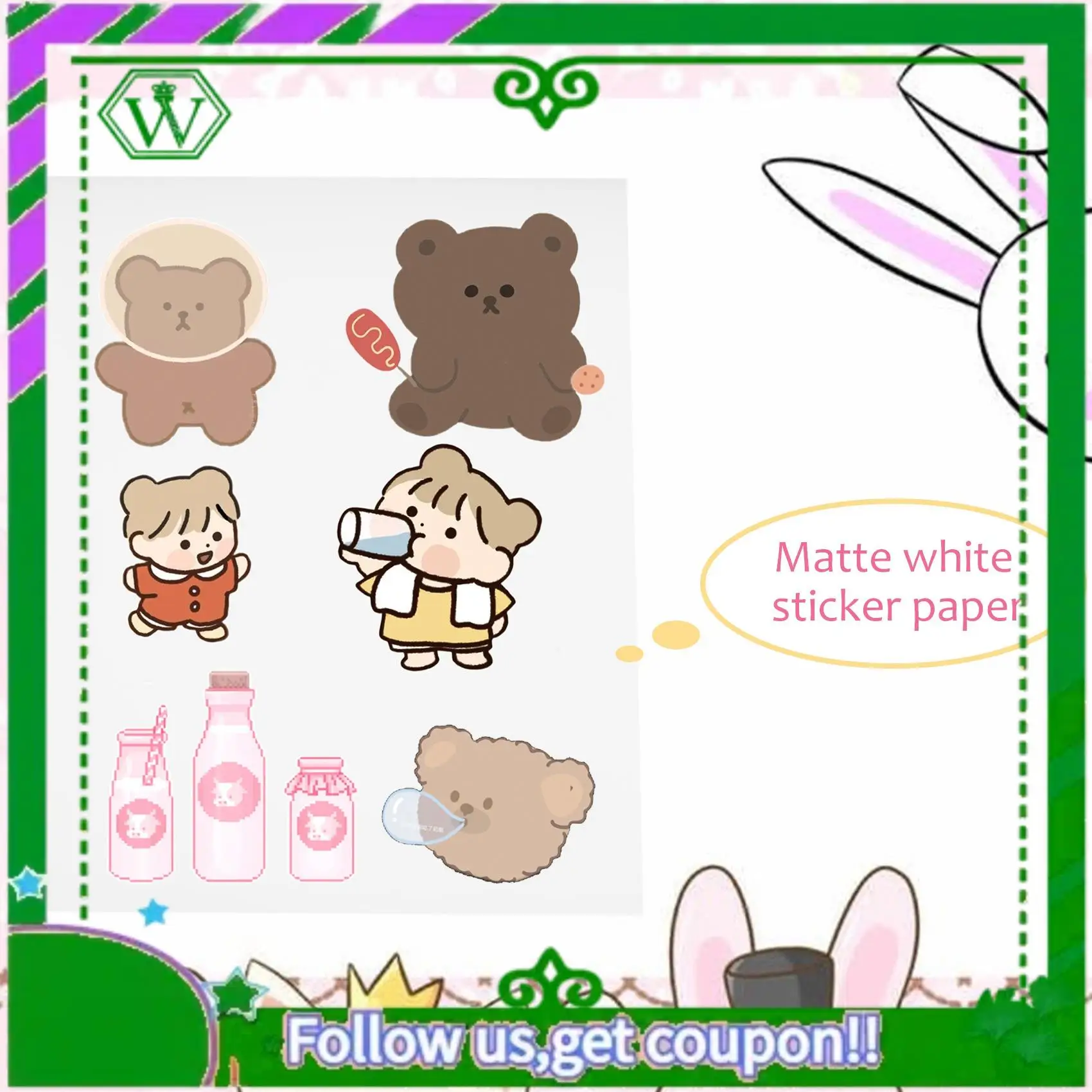 Reliable-Premium Printable Waterproof Vinyl Sticker Paper For Inkjet And Printer 210X280mm 30 Sheets Matte White Decal Paper