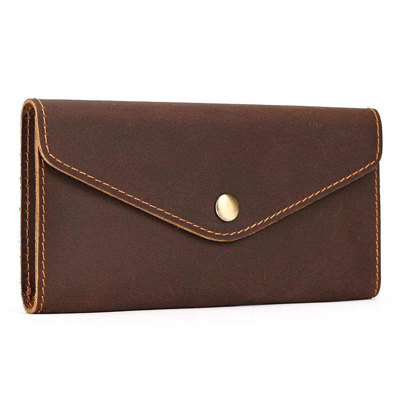 Luxury Designer Men Women's Purse 2026 Mobile Phone Leather Vintage Women's Long Purse Wallet Fashion Male Female Clutch Purse