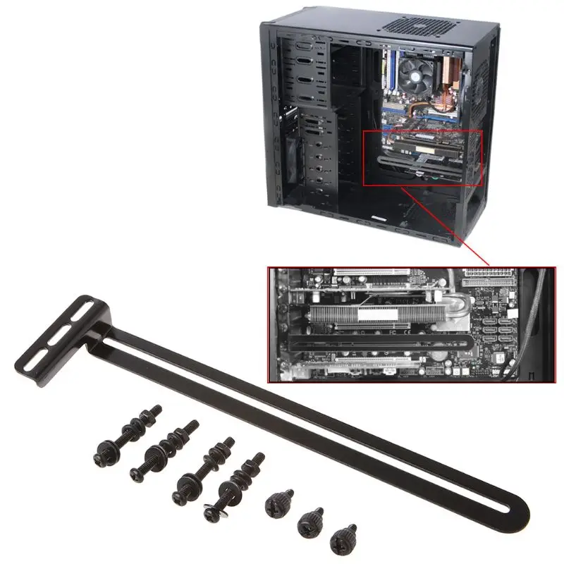 Computer for Case Graphics Card Cooling Bracket Chassis Heat Dissipation Side-Blown Bracket Vertical Cooling Fan Mount R