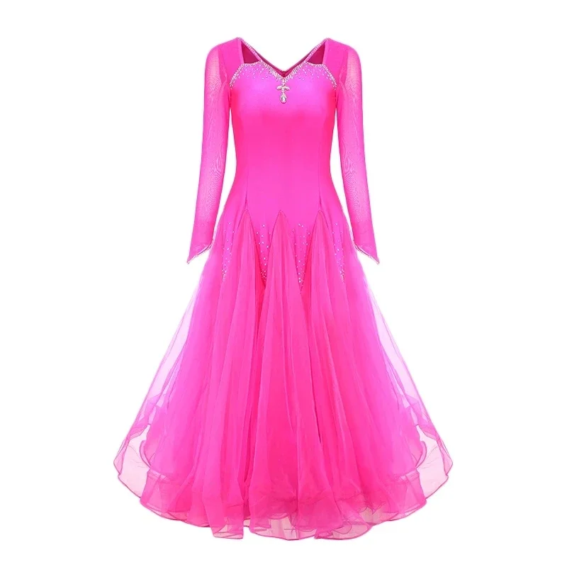 Plus Size Waltz Wear Ballroom Dance Competition Dress Female National Modern Skirts Flamenco Tango Dance Performance Costumes