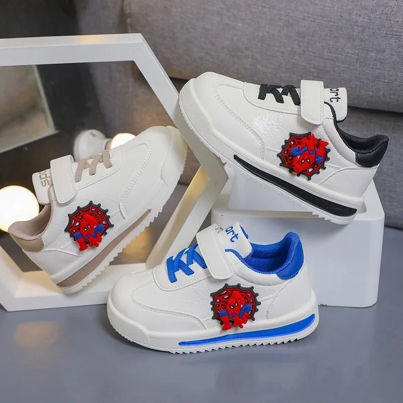 

2025 Kids Leather Sneakers Spring Autumn, Outdoor Casual Running Shoes