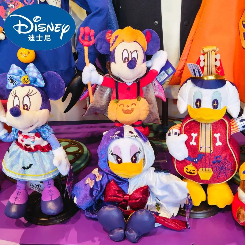 

Подлинная кукла Disney с Микки Дональдом Даком на Хэллоуин, плюшевая подвеска, рождественские милые животные, мультяшные игрушки на день рождения, подарки для девочек