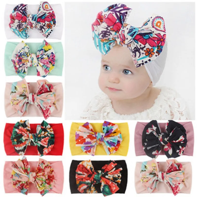 2Pcs/Set Mom & Baby Headbands Mother Baby Turban Mom Daughter Bows Hairband Parent-Child Hair Accessories Girls Haarband