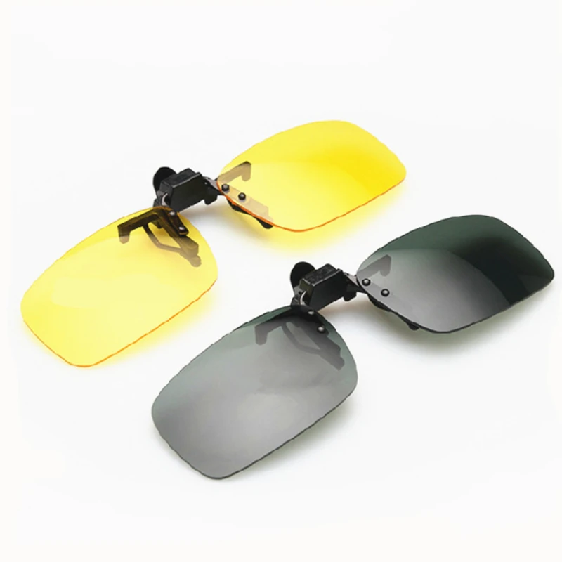 Sunglasses Clips Glasses Clip Driving Night Vision Eyeglasses UV400 Fishing Shades High Definition Sun Glasses Clips