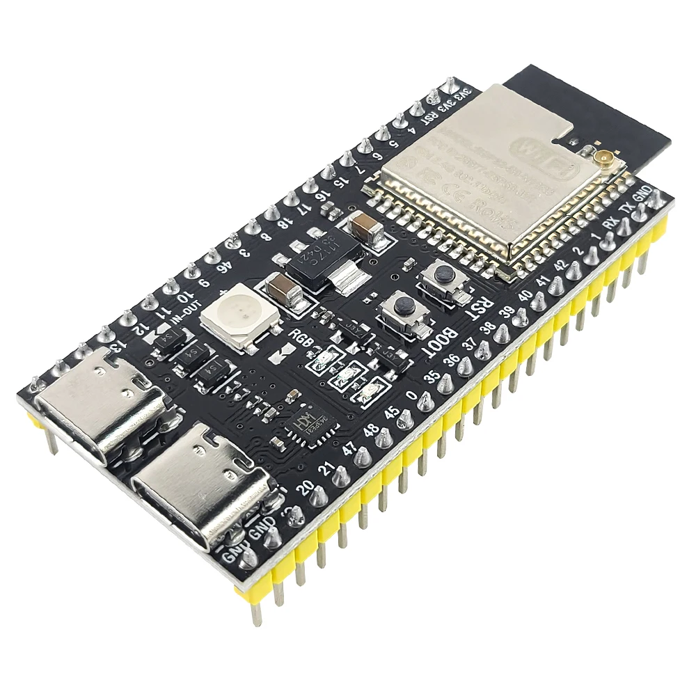 Nowa płytka rozwojowa ESP32 S3 z modułem 2.4G Wifi BT do AI IOT DIY ESP32-S3WROOM1 N16R8 8M PSRAM MCU 44PIN Type-C