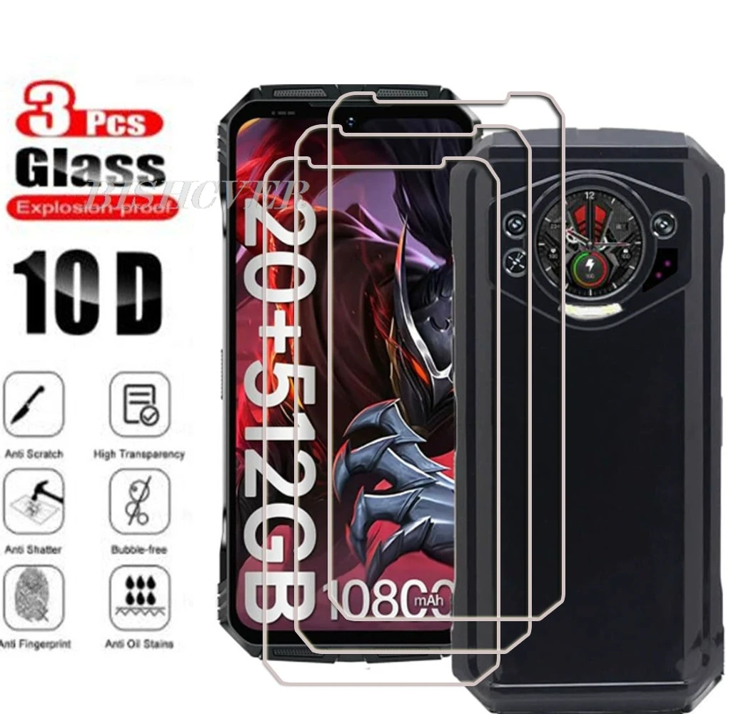 3PCS 9H 2.5D Tempered Glass For Doogee S119 6.72" 2024 Doogee S119 S 119 Screen Protective Protector Film