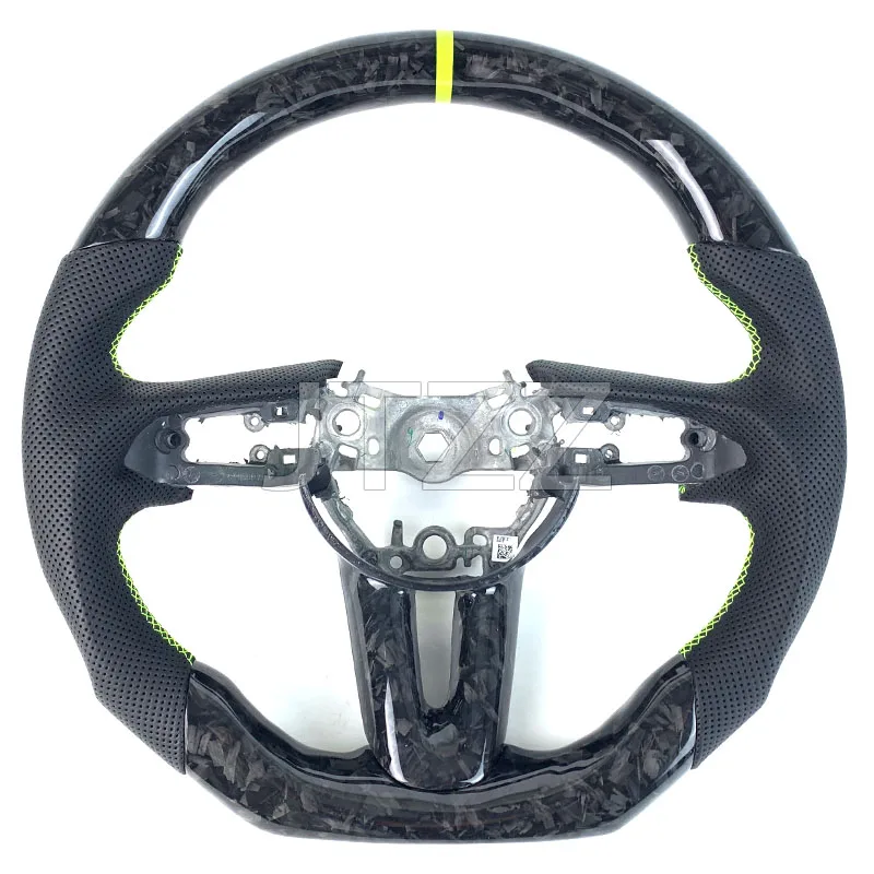 

Customized FOR 3 6 Axela CX5 CX30 CX90 Atz CX8 CX7 ATENZA 2018 - 2022 Forged Carbon Fiber Leather Style Steering Wheel